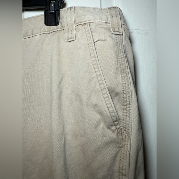 Carhartt Men’s Tan Relaxed Fit Pants 42X30 5 Pocket Belt Loops Chino Well Made - Picture 16 of 16